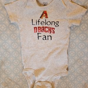 Carter's 18m gray Diamondbacks onesie